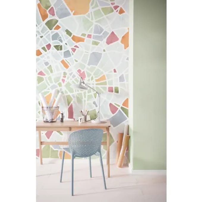 Fotobehang - City Map 150x250cm - Vliesbehang