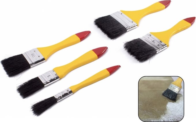 PD® - Kwastenset - 5 Delig - kwasten set - Platte Kwastenset