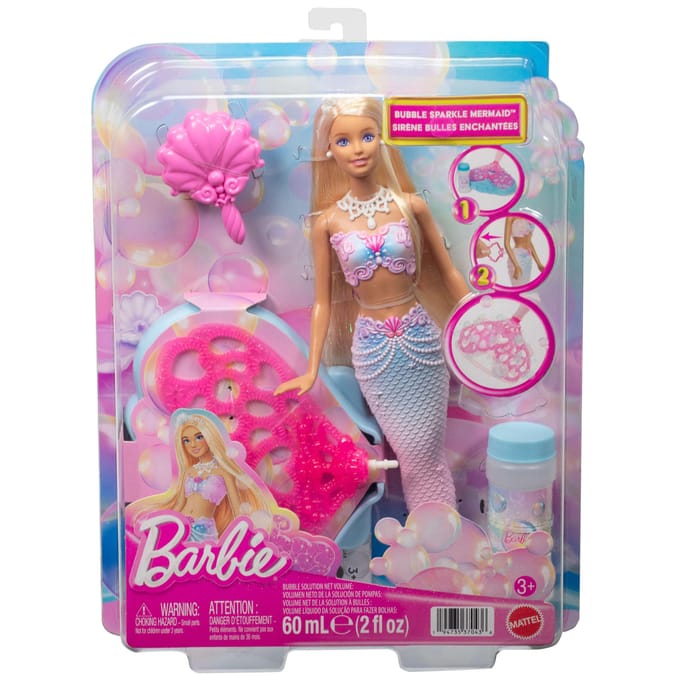 Barbie Bubbelende Zeemeermin - met bellenblaasfunctie