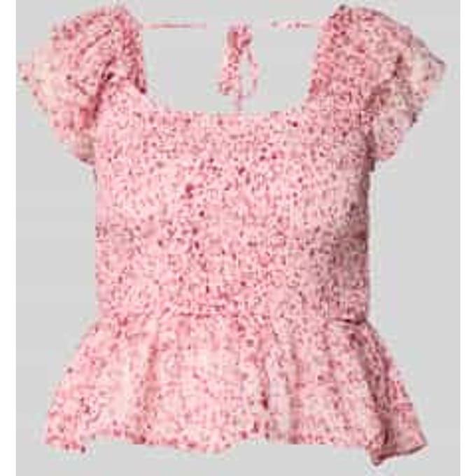 slim fit blousetop met all-over motief model 'ELIZA'