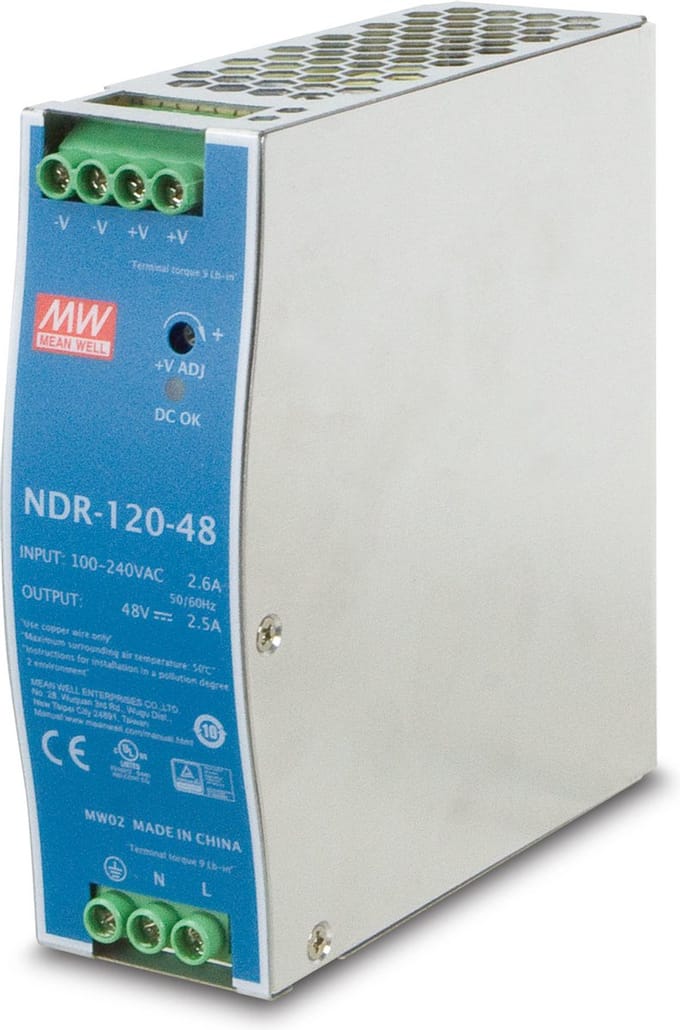 PLANET MEAN WELL NDR-120-48 Voeding - 120 Watt - ATX - 80 Plus