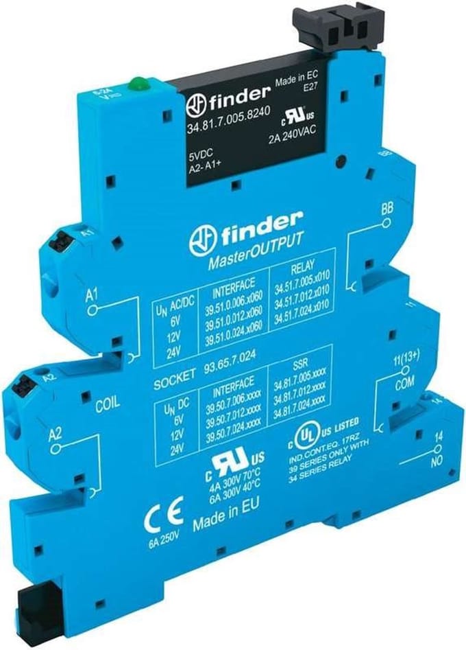 Finder Halfgeleiderrelais 39.50.8.230.9024-1 2 A Schakelspanning (max.): 24 V/DC 1 stuk(s)