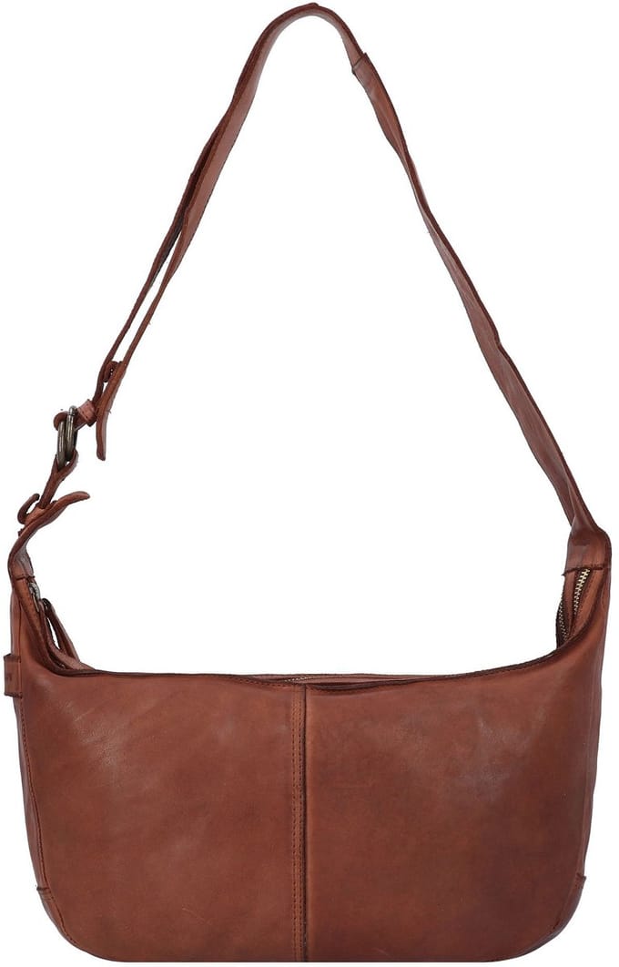 HAROLD'S Leren Schoudertas Submarine Pouch Twin Cognac Bruine