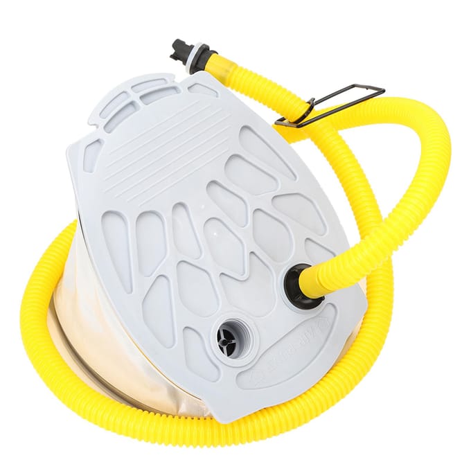 Draagbare Voetluchtpomp Compact Plastic voor Vissen Opblaasbare Boot Rubberboot Kajak gray