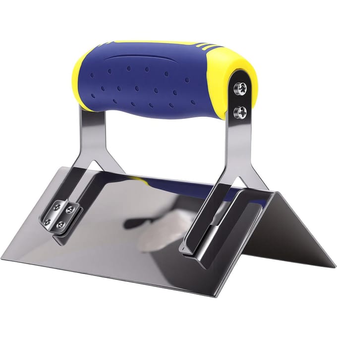 Trowel d'angle extérieur pour plaques de plâtre Acier inoxydable Trowel d'angle externe pour chantier de construction gray