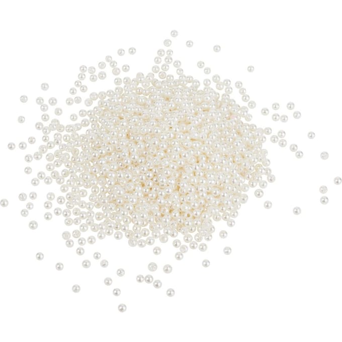 VBS Waskralen, Ø 3 mm, 1.250 stuks - Crèmewit