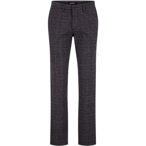 Gardeur Broek Bono Cotton Blend Check Donker Grijs / male