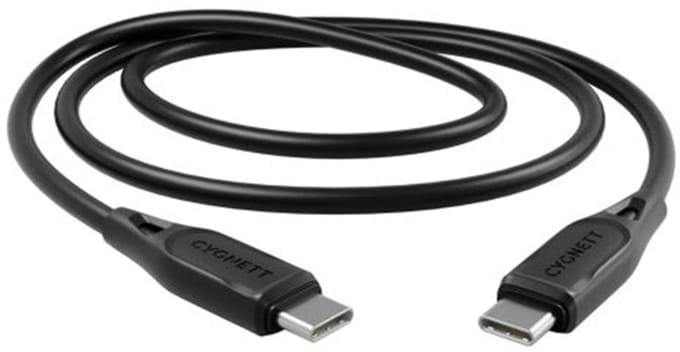 Cygnett USB-C naar USB-C Kabel 2 Meter - Zwart