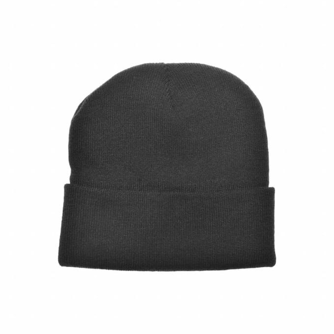 Benson Warme beanie muts - gebreid acryl - one size - zwart