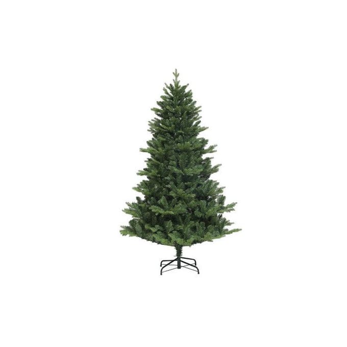 Sapin de Noël artificiel - MUVOE - 180 cm - 818 branches - Pied acier - Branches ignifuges vert