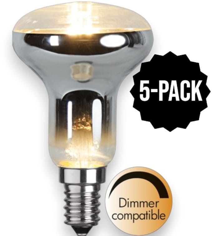 5-Pack | Reflector lamp - E14 - R50 - 2.4W - Extra Warm Wit - 2700K - Dimbaar - Reflector lamp