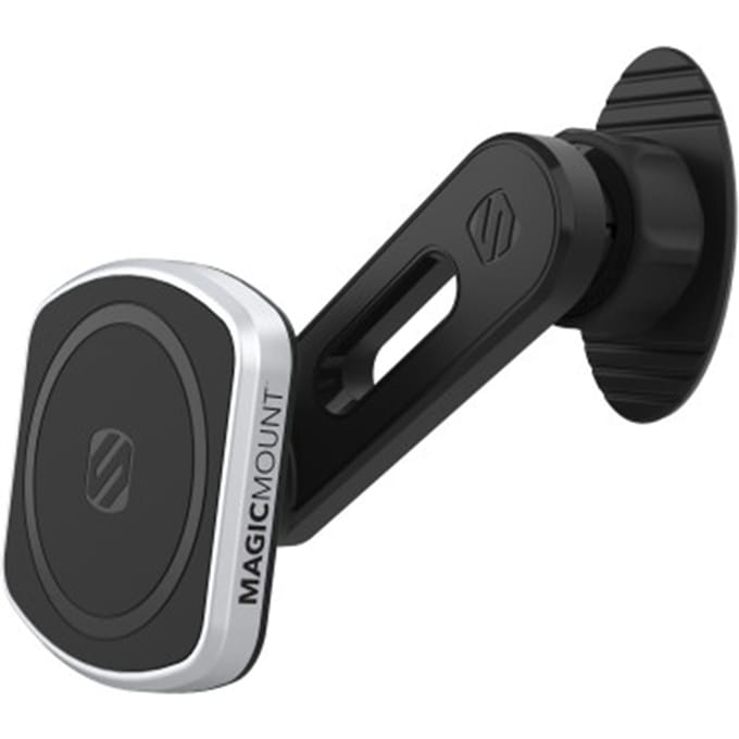 Scosche MagicMount Pro2 4-in-1 - Telefoonhouder auto - Dashboard en ventilatierooster - Universeel - Magnetisch en MagSafe - Zwart