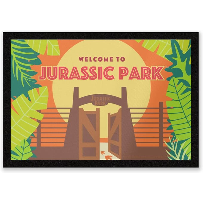 Jurassic Park Gates Entrance Mat