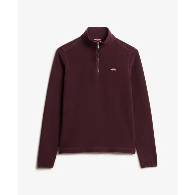 Dames fleece met halve rits Superdry