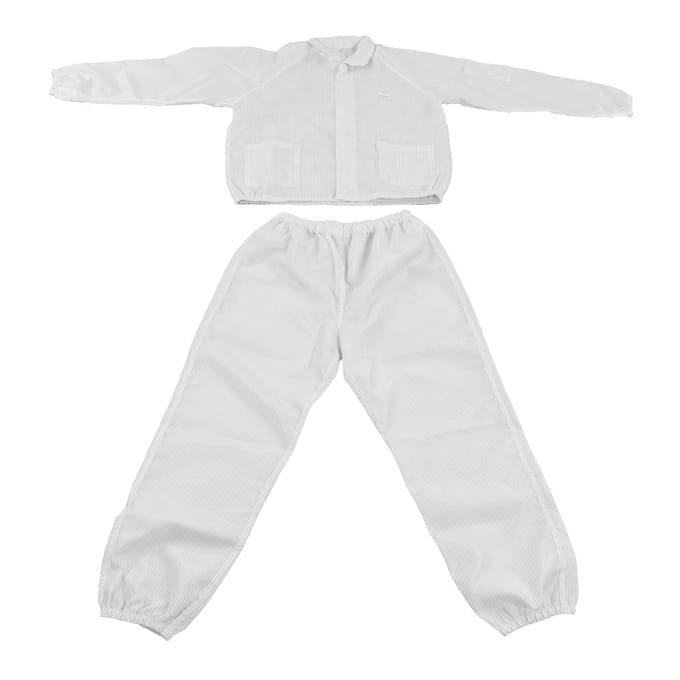 Beschermende Overall Antistatisch Polyester Beschermende Werkkleding Wit Split Design voor Werkplaats white