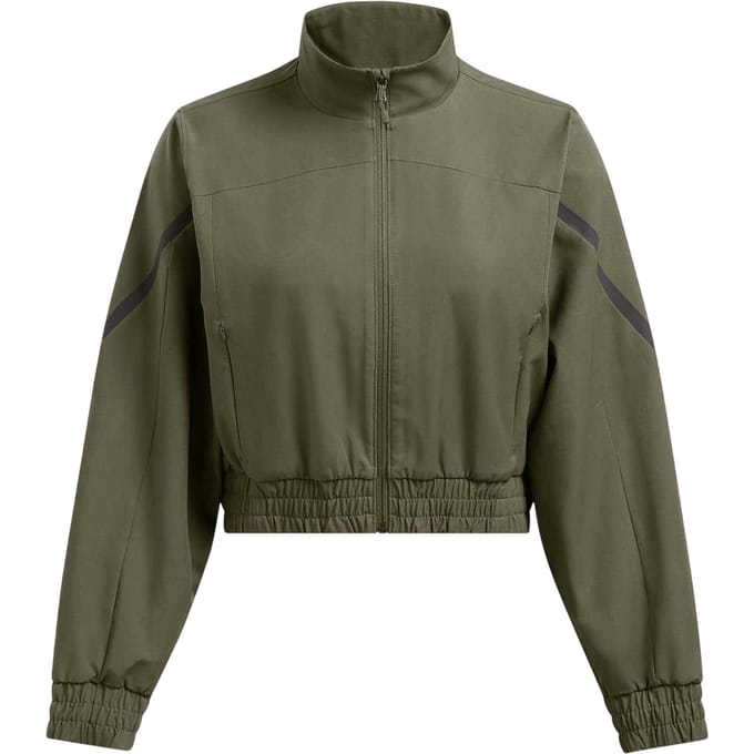 Under Armour Dames-top met trechterhals en lange mouwen (Groen)
