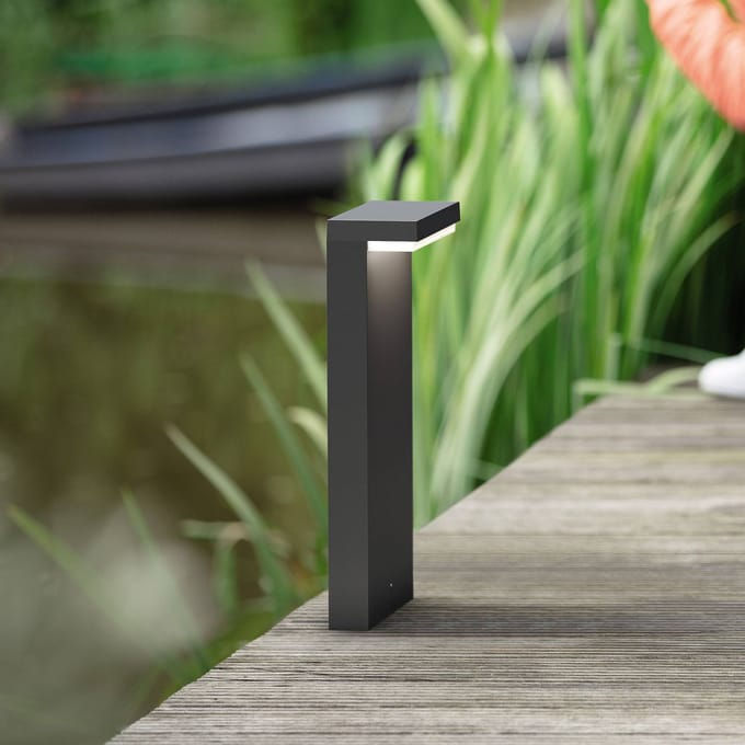 Philips Bustan sokkellamp - Ultra Efficient - antraciet - 3,8W