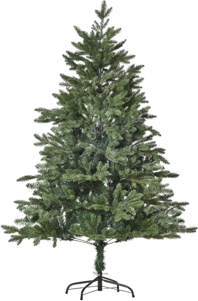 HOMCOM Christmas Tree PVC, PE, Metall Ø75 x 150H cm Grün