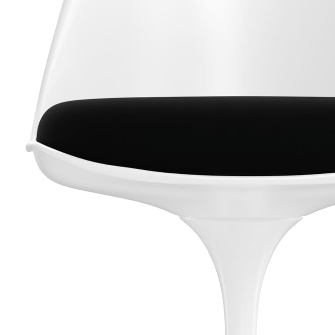Knoll International Saarinen Tulip Stoel - Alpaca 12 - black - wit