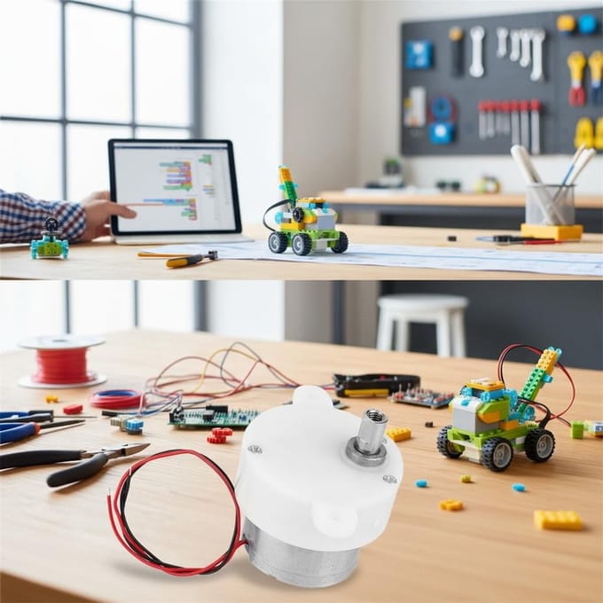 Hoogkoppel Micro Elektrische Motor met Lage Snelheid en Vertraging, Ideaal voor Modelbouw en DIY Projecten