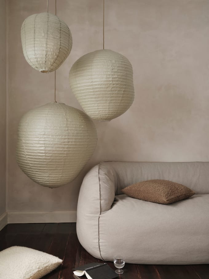 Ferm Living Kurbis lampenkap - dark sage - Ø 60 cm