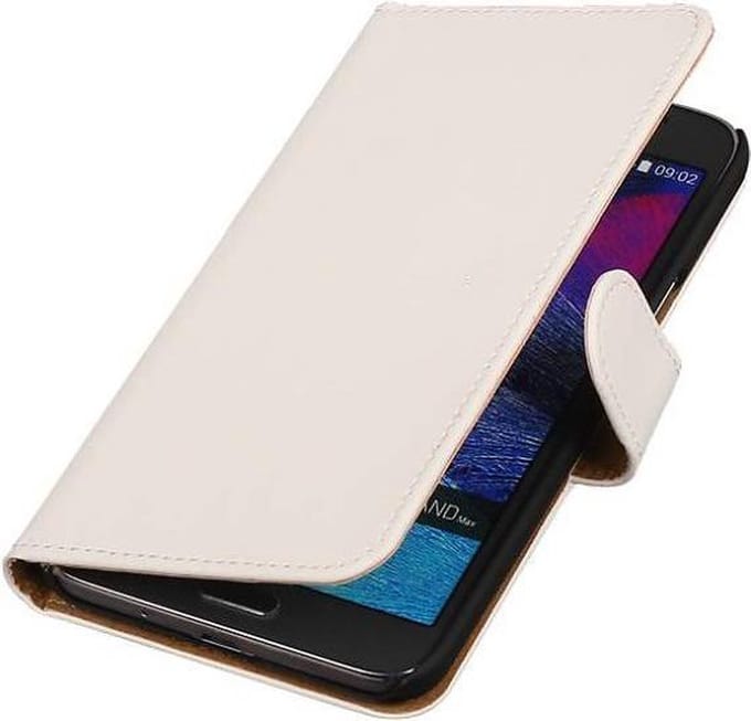 Bookstyle Wallet Case Hoesjes Geschikt voor Samsung Galaxy Grand Max Wit