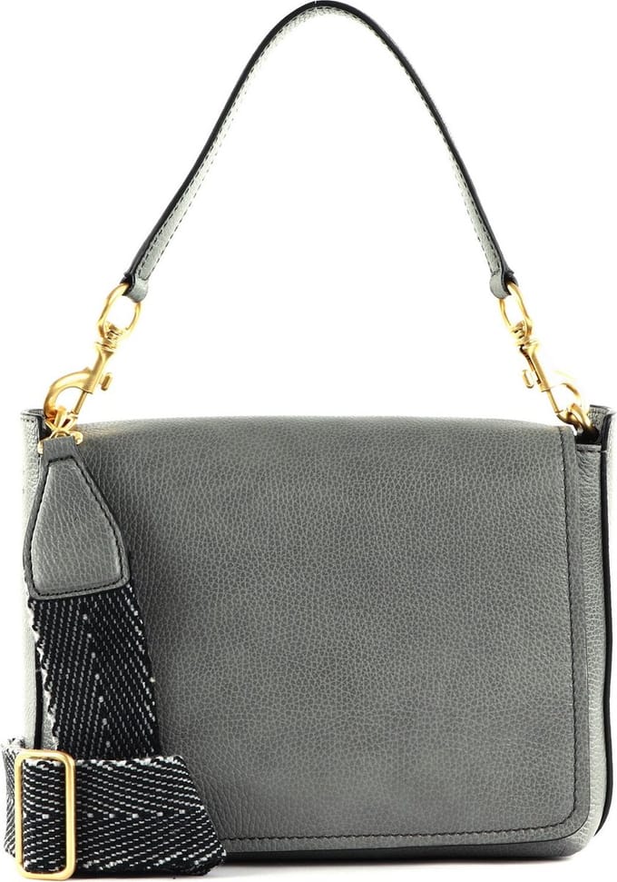 GIANNI CHIARINI Leren Schoudertas Tea Shoulderbag Quartz Grijs