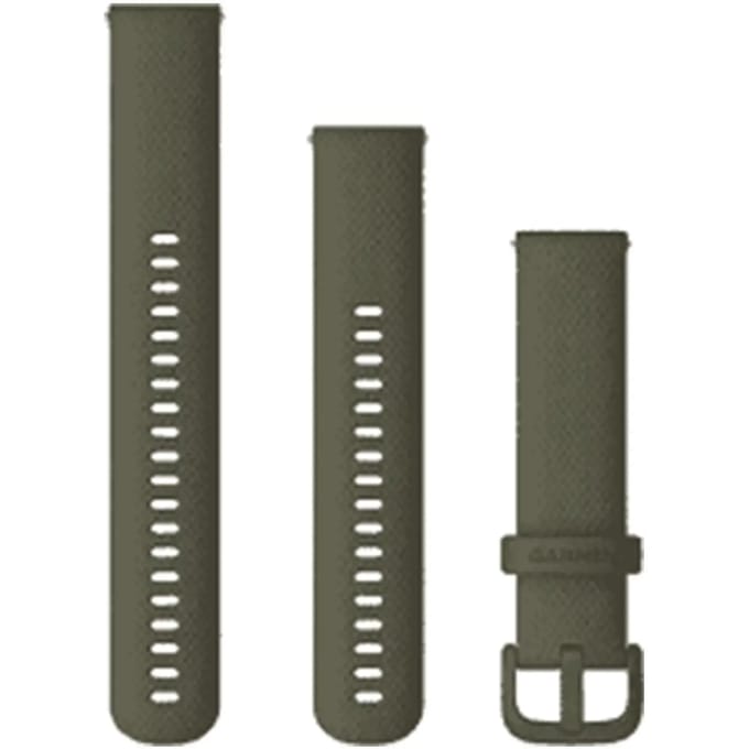 Garmin Quick Release Siliconen Horlogebandje - 20mm Polsbandje - Wearablebandje - Moss Green