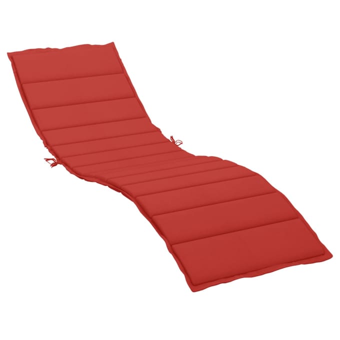 vidaXL - Ligbedkussen - 200x60x3 - cm - oxford - stof - rood