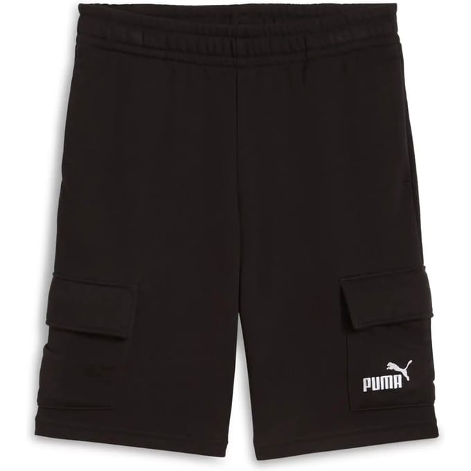 Puma Ess No. 1 Logo Cargo Shorts Zwart 7-8 Years Kinderen