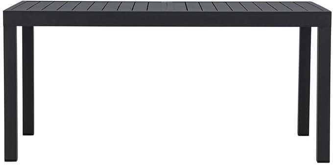 Capo tuintafel met uittrek 160/240 cm zwart.