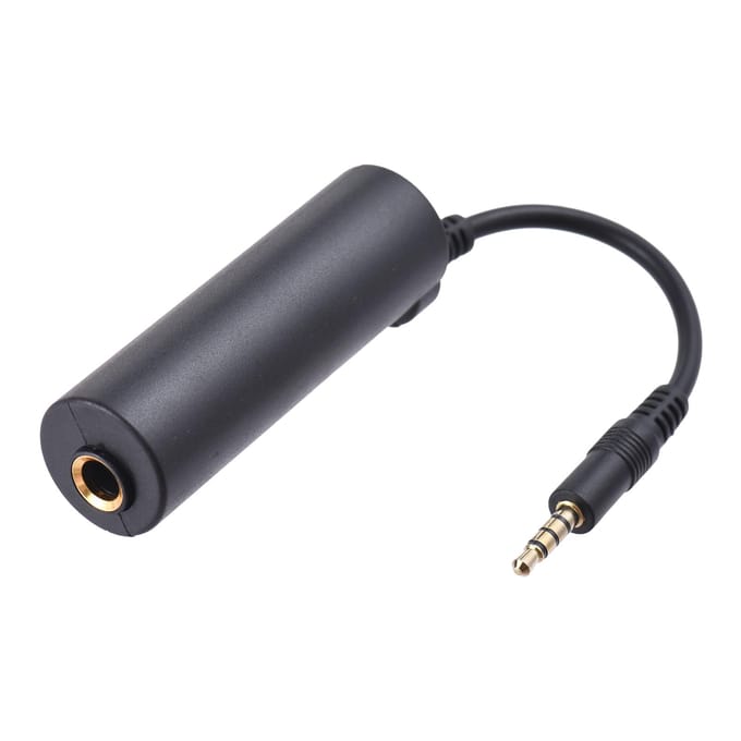 Convertisseur d'interface de guitare Adaptateur d'interface d'effets de guitare Convertisseur de guitare de remplacement pour téléphone/Pad/Pod iOS noir
