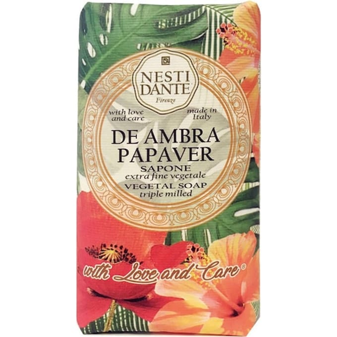 Nesti Dante Firenze N°9 De Ambra Papaver Zeep voor dames Dames 250 g