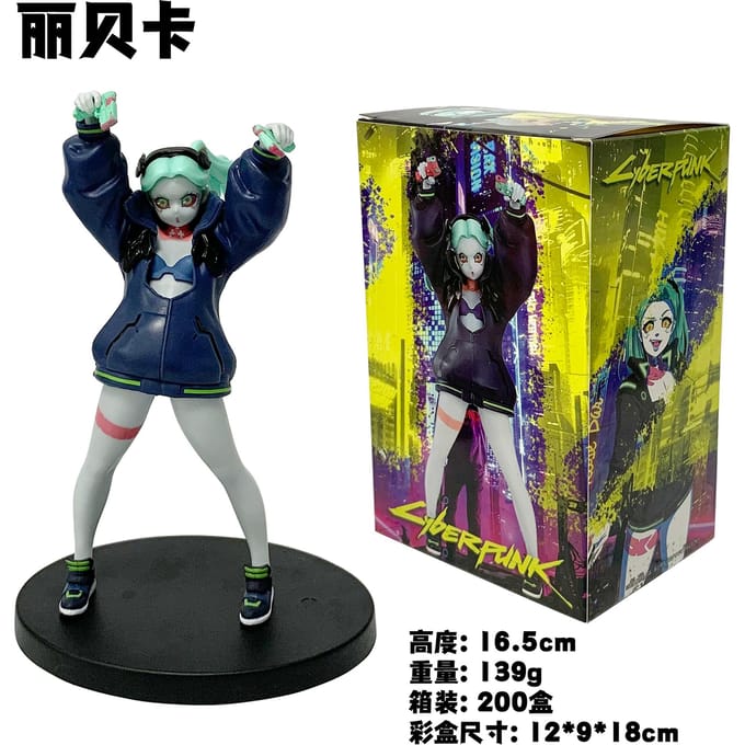 Cyberpunk Lucy Rebecca David Martinez Johnny Silverhand Actiefiguur Speelgoed with box