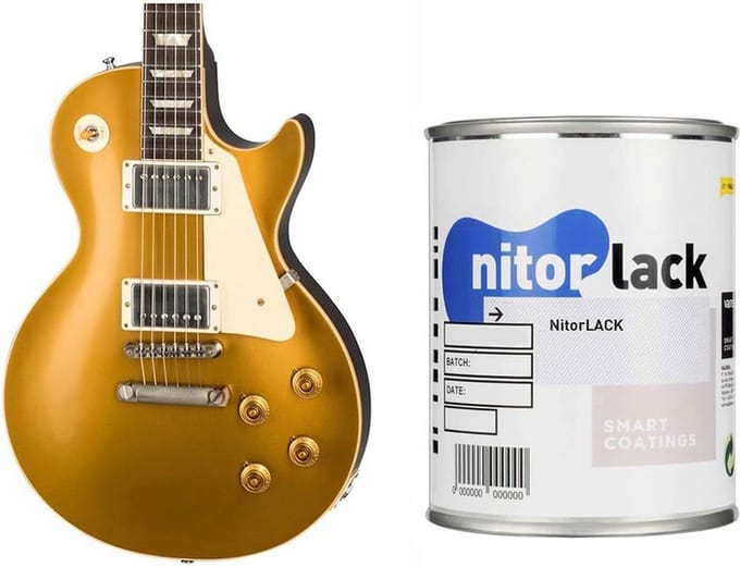 NitroLACK Nitrocellulose Lak Aged Gold Top voor Gitaar