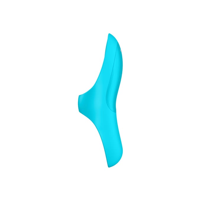 Satisfyer, vibrator, vingervibrator, 'Teaser', met batterij, medische siliconen, 12 cm