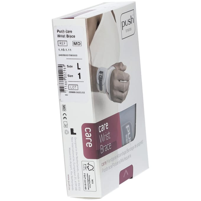 Push Care Polsbrace Links 13-15Cm T1 1 Verband(en)