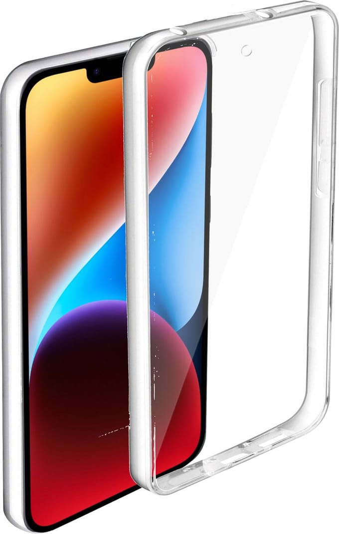 Geschikt voor iPhone 14 Hoesje met Siliconen Screenprotector – 360º Protectie