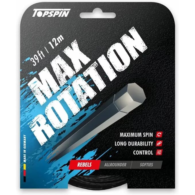 Topspin Max Rotation 12m Set Snaren-Zwart