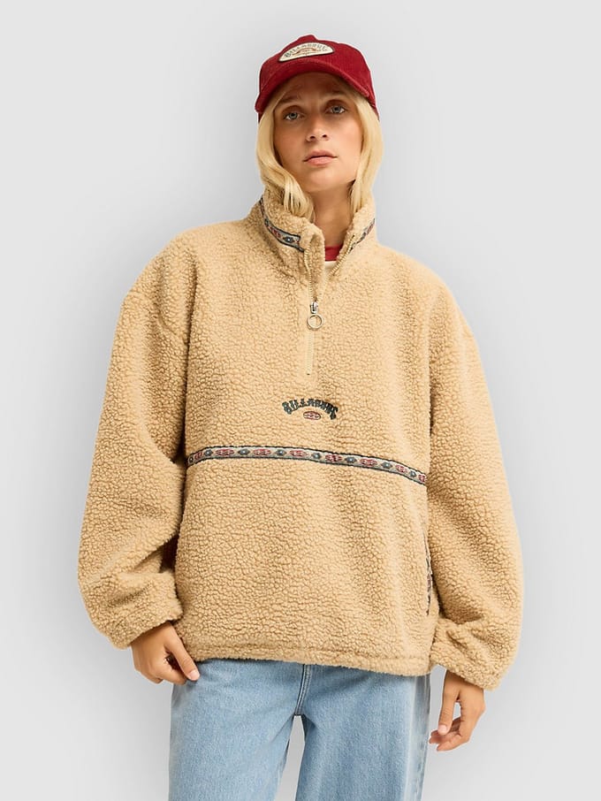 Billabong Stone Town Half-Zip Fleece Trui bruin