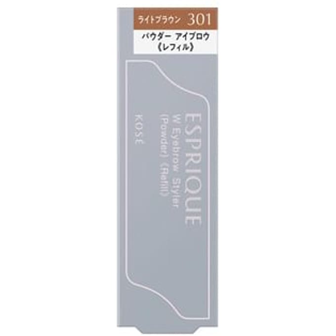 Kose - Esprique W Eyebrow Styler Powder BR301 Light Brown Refill
