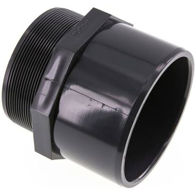 PVC Lijmmof 110x125mm x Buitendraad G 4''