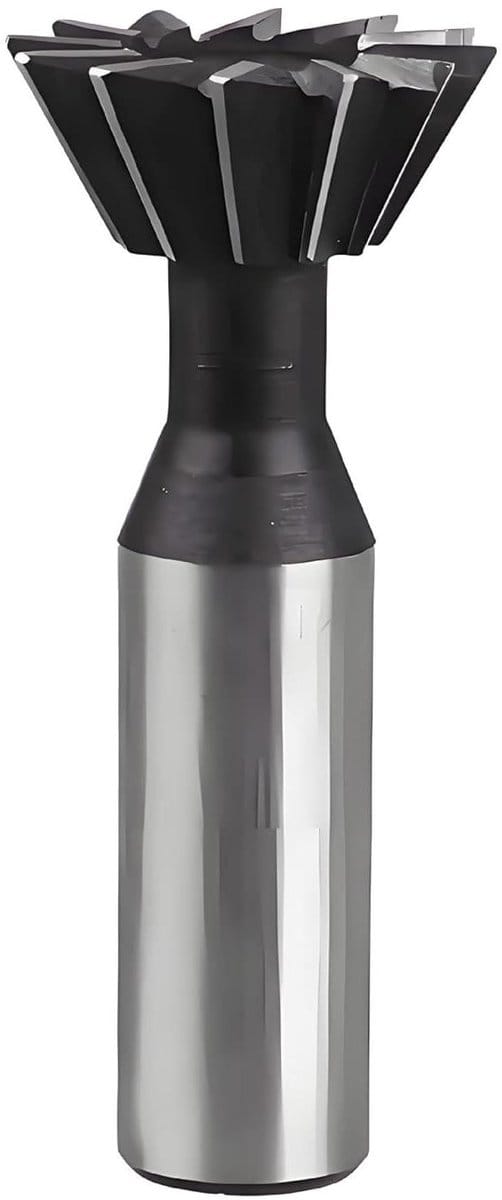Dovetail Frees - Groef frees Stikfrees - Metaalbewerking - Dubbele snede - 30x45 Graden - Zilver
