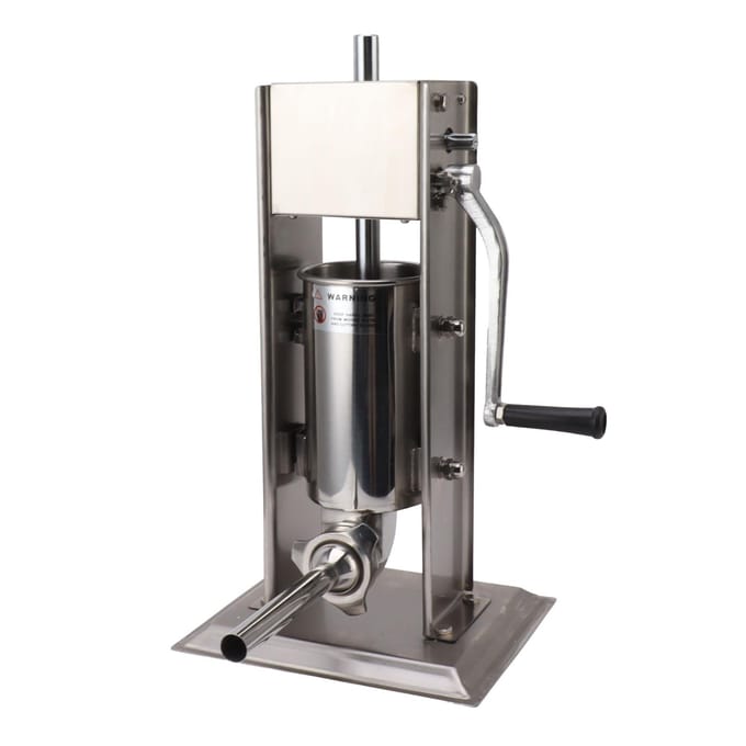 Handmatige Worststopper Maker 2L Roestvrij Staal Verticaal Handgemaakte Worstvulmachine met L black