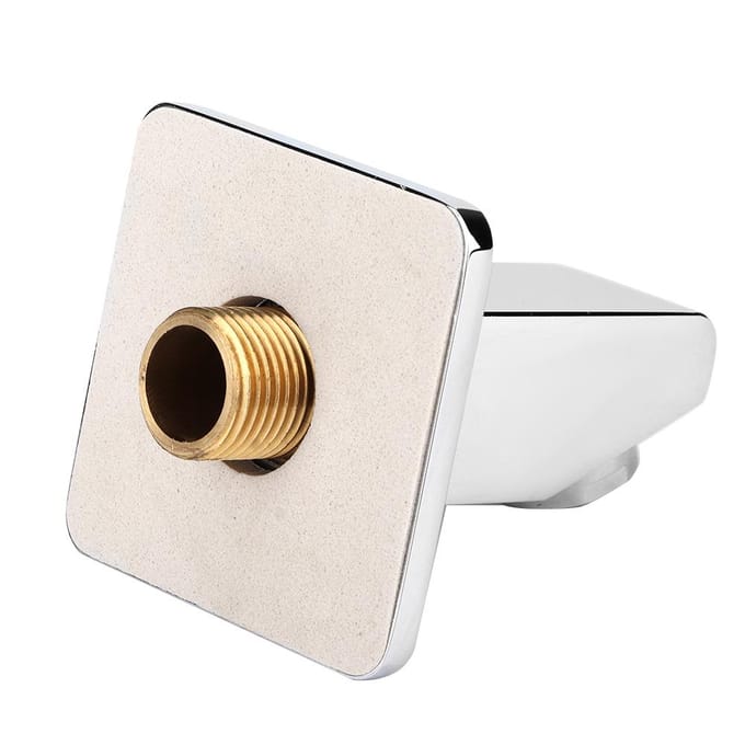 G1/2in Draad Koper Vierkante Vorm Inbouw Douchekraan Uitloop Doucheaccessoires gray