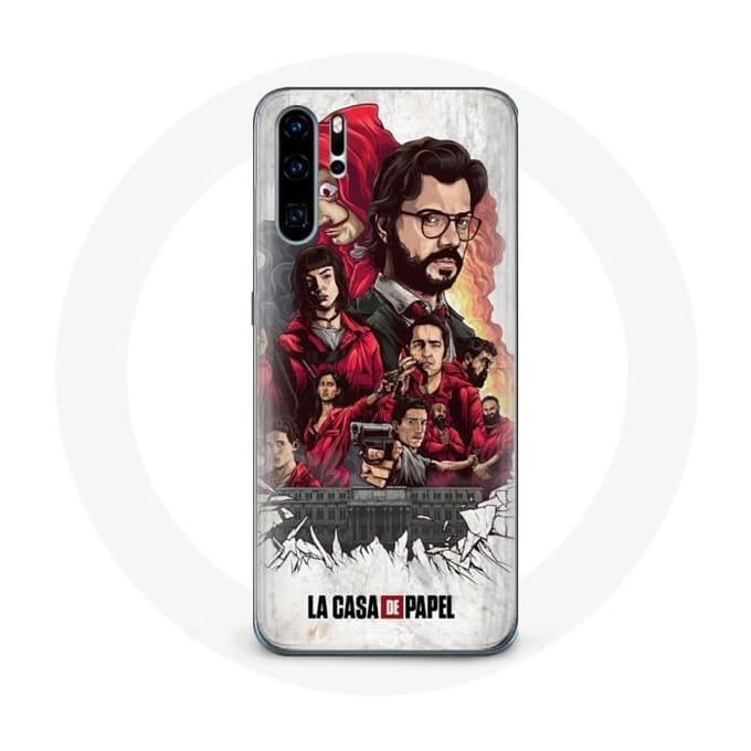 Coque pour Huawei P30 La Casa De Papel affiche art