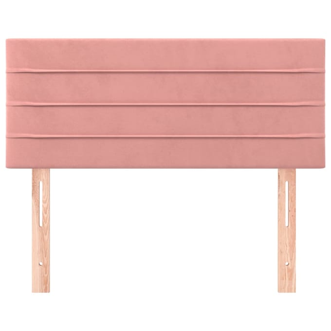 vidaXL - Hoofdbord - 100x5x78/88 - cm - fluweel - roze