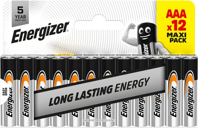 Energizer Everyday LR03 Mignon AAA Alkaline Batterijen 12 Stuks