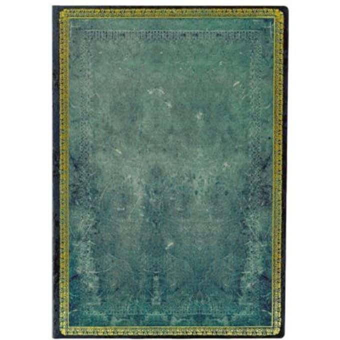 Paperblanks cahier, old leather pacific blue, softcover flexi, formaat midi 12 x 17,5 cm,