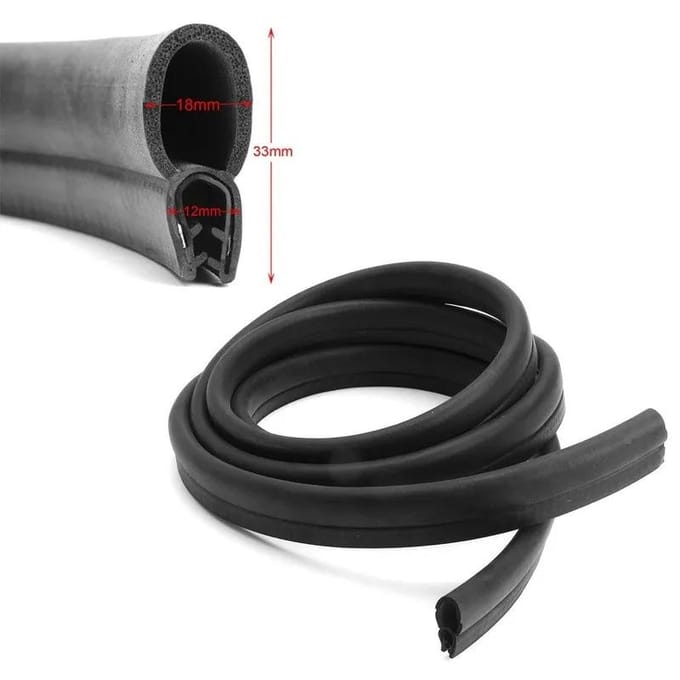3 Meter Rubberen Afdichtstrip Autodeur Kofferbak Randbekleding O U Kanaal Weerstrip black
